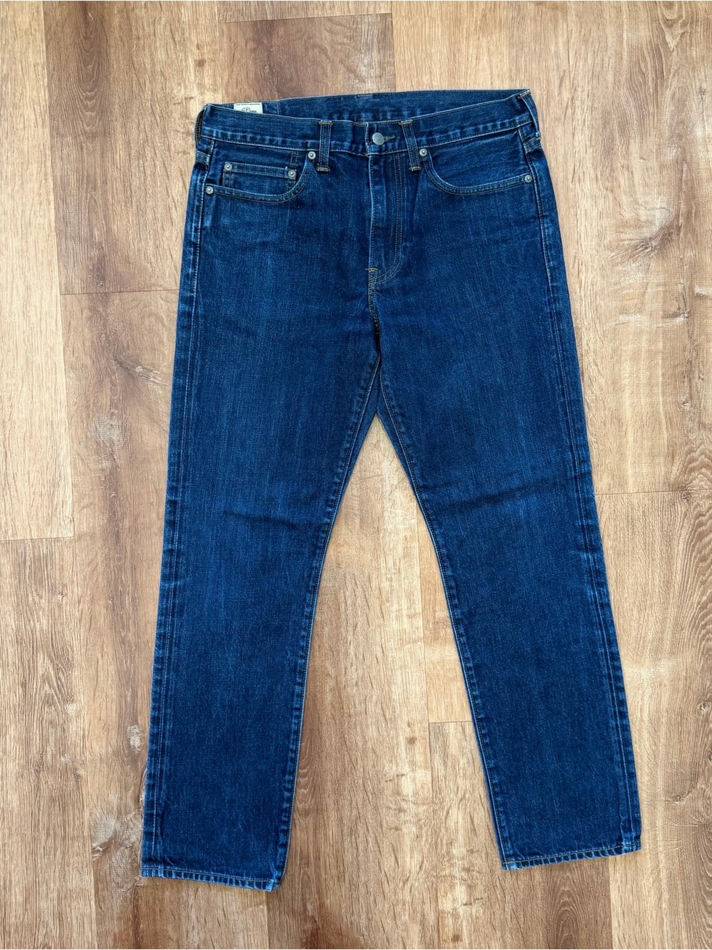 J.Crew Mens 770 Jeans Kaihara Japanese Denim Blue Slim Fit Dark Wash 100% Cotton